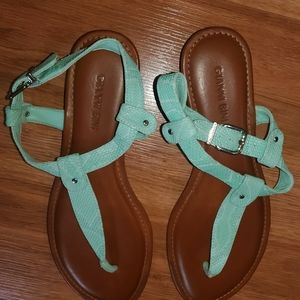 Gianni Bini turquoise sandals